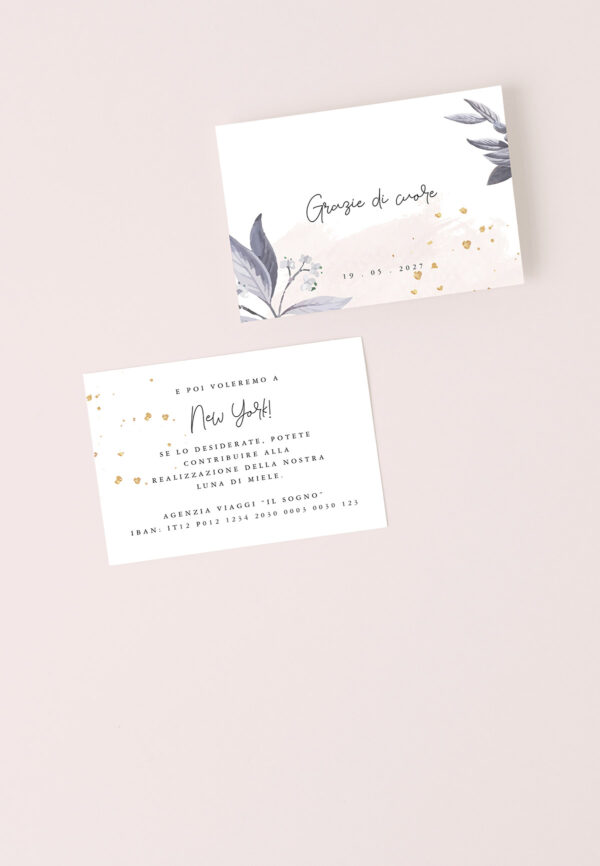Rosegold lista nozze orizzontale