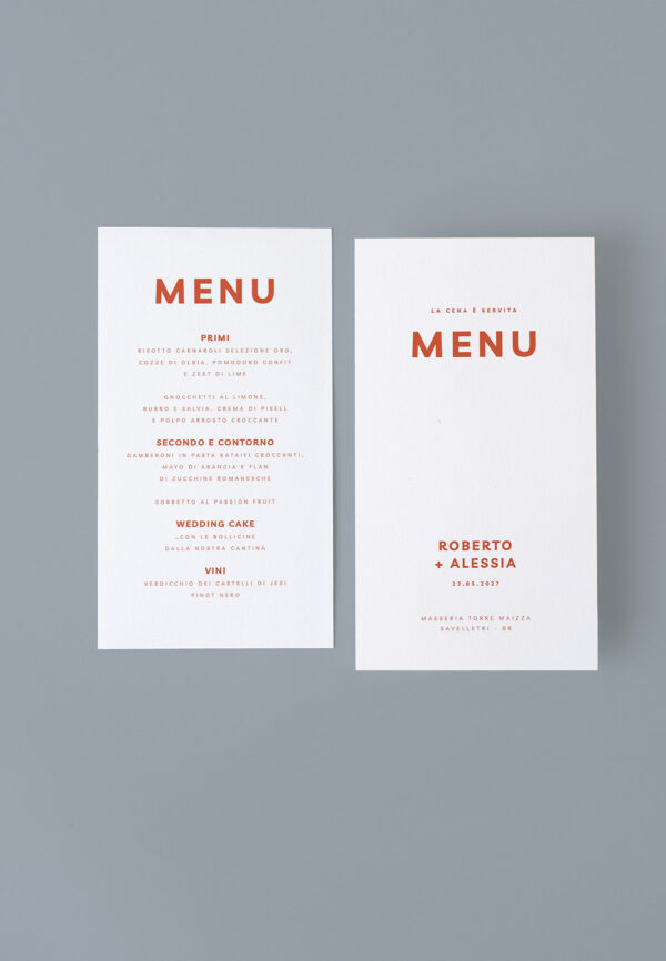 Stylo menu verticale