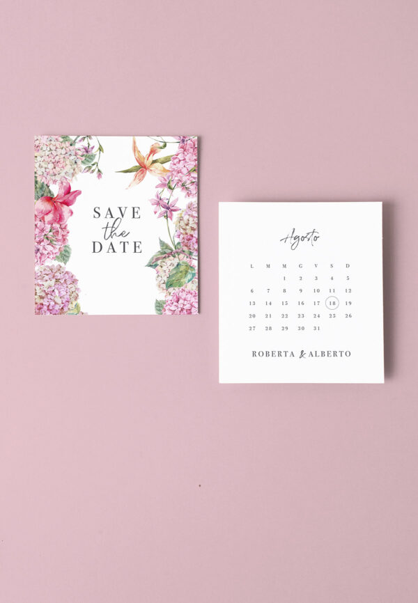 ortensie classico save the date