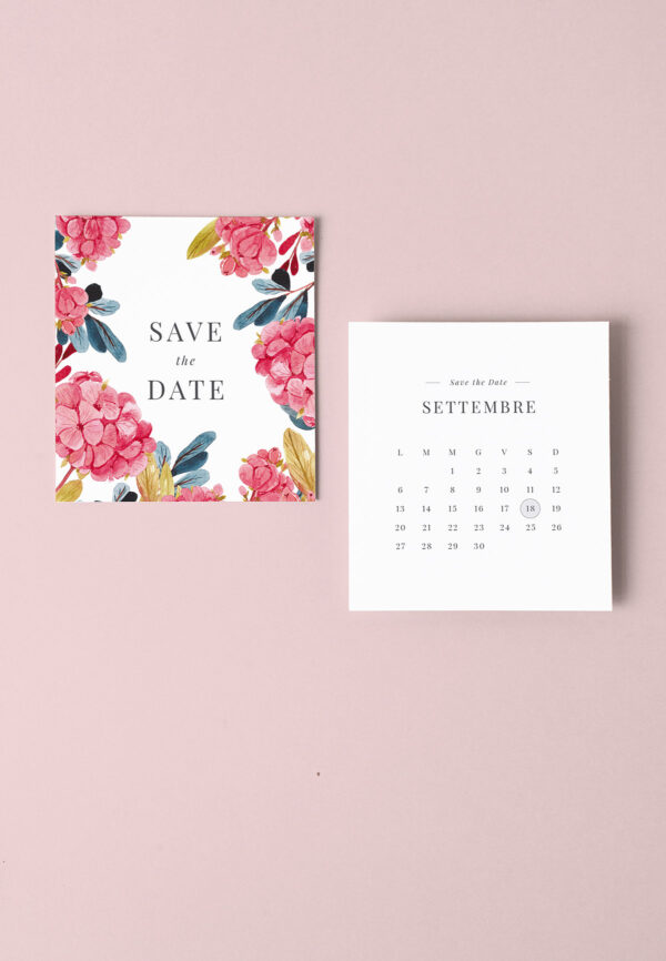 ortensie moderno save the date