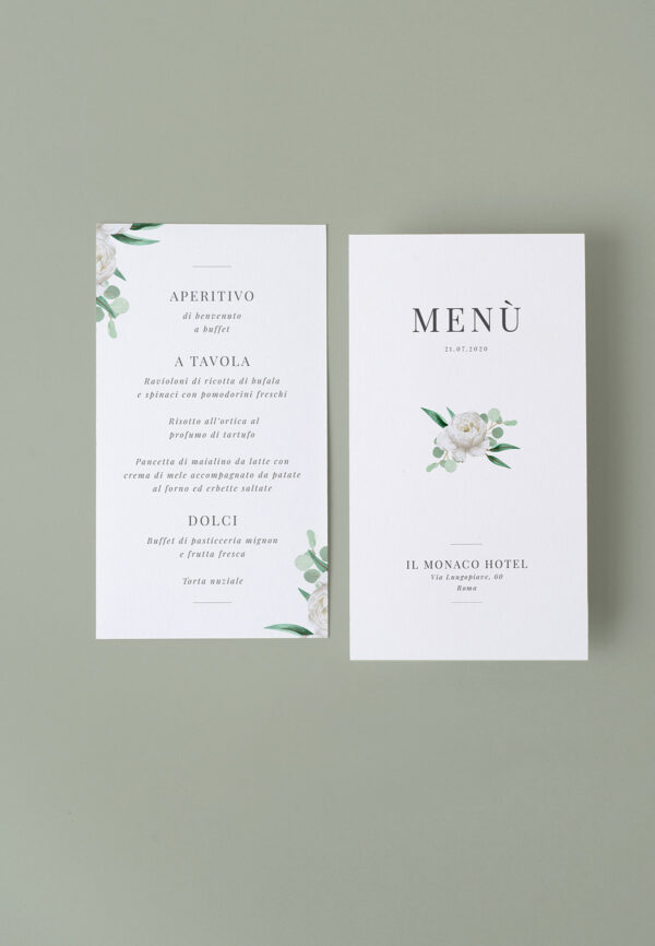 rosa bianca menu verticale