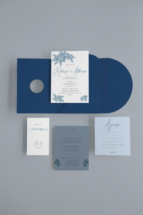 Cofanetto Rounded Blu Vintage 2