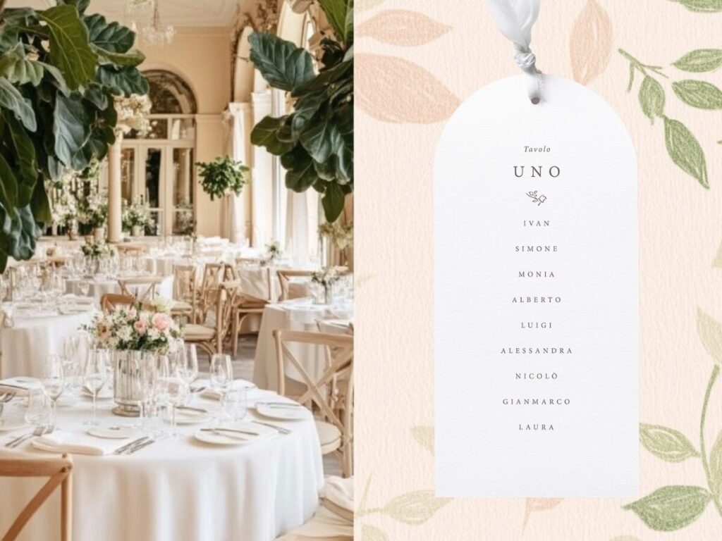 coordinato per matrimonio