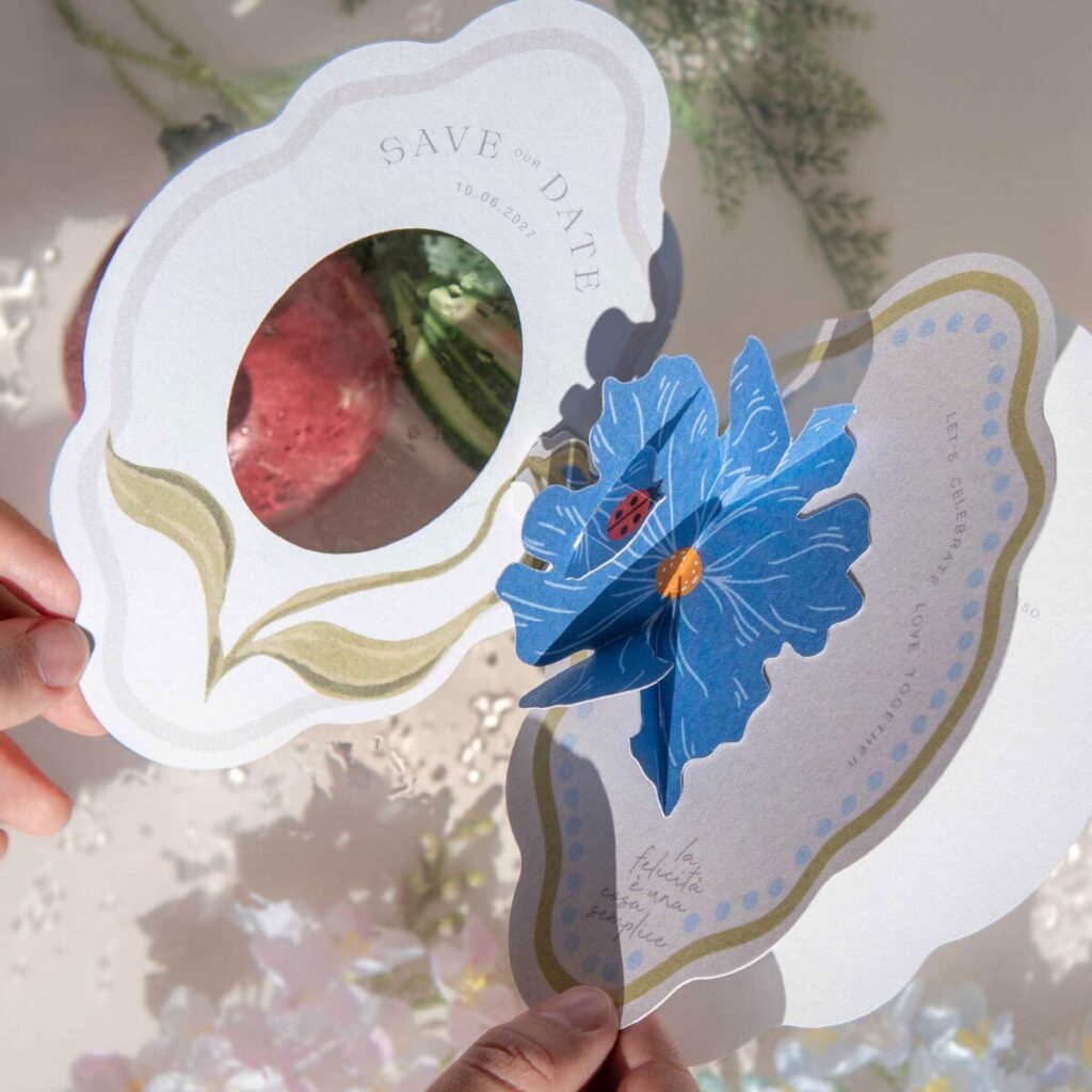 biglietti matrimonio pop up Primavera