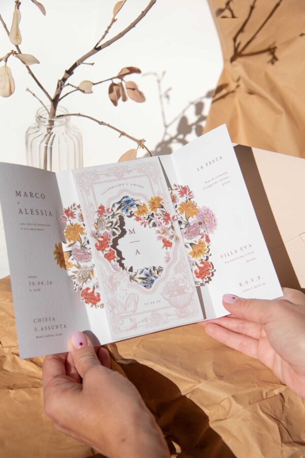 Cassandra, partecipazione di matrimonio Pop Up