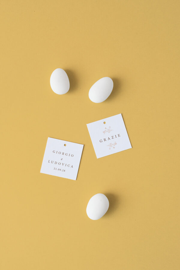 Biglietto Bomboniera Quadrato Cassandra