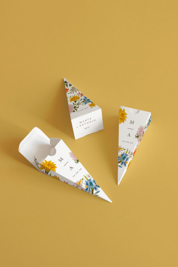 Cono Portariso A Piramide Stampato Cassandra