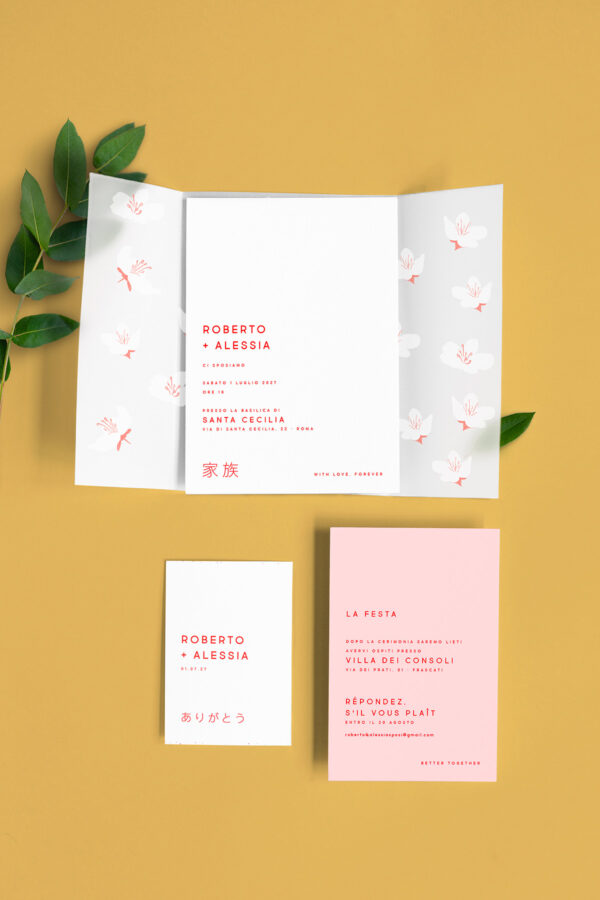 Partecipazione Trasparente Cofanetto Semplice Midori