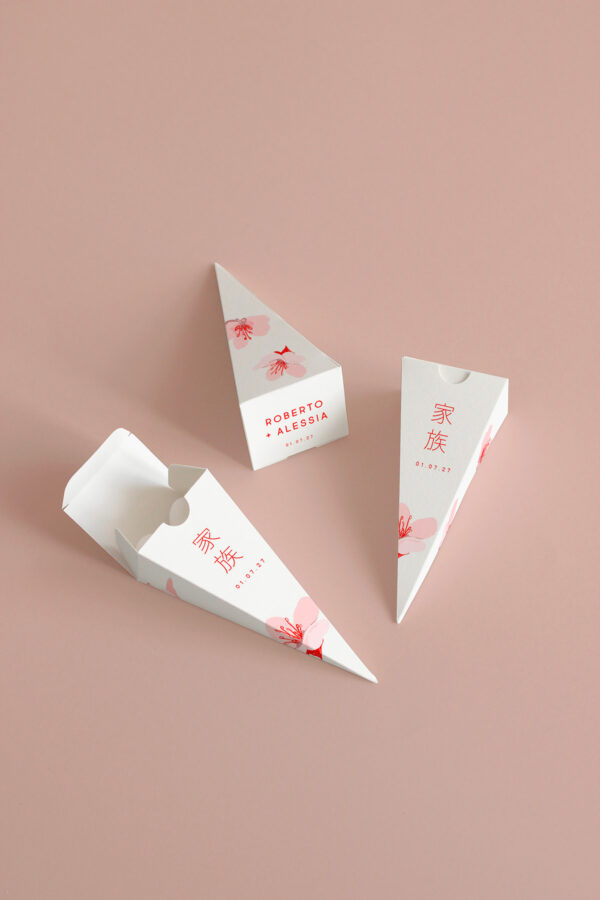 Cono Portariso A Piramide Stampato Midori