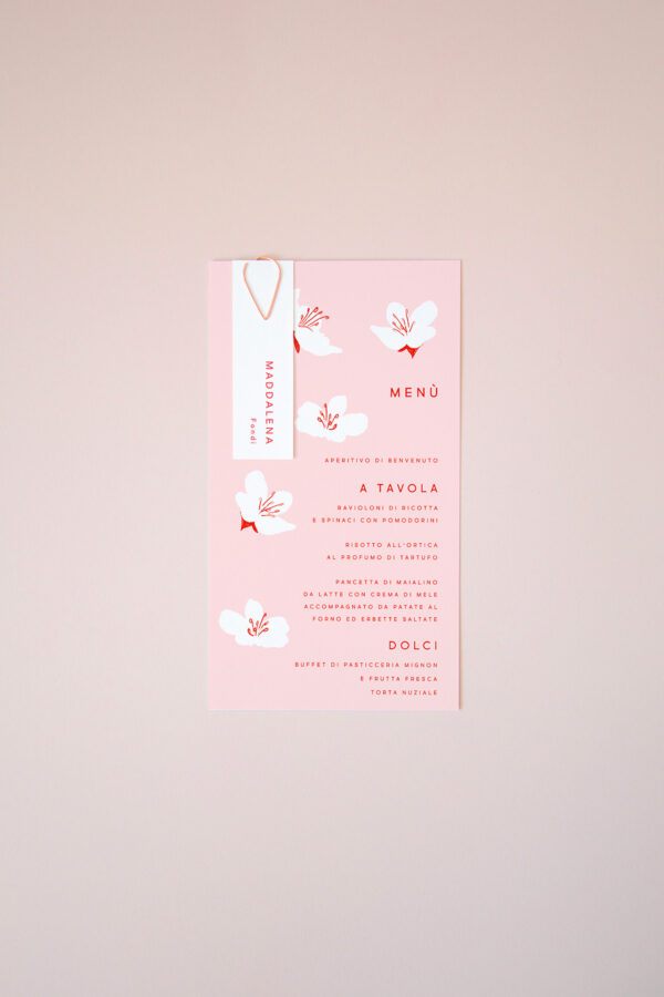 Menu con Segnaposto Midori