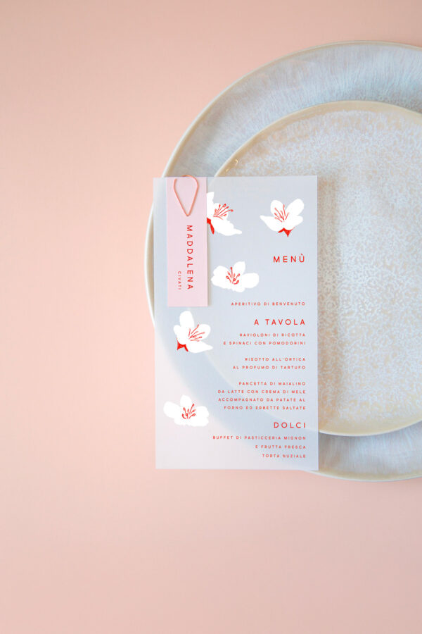Menu Segnaposto Vellum Midori