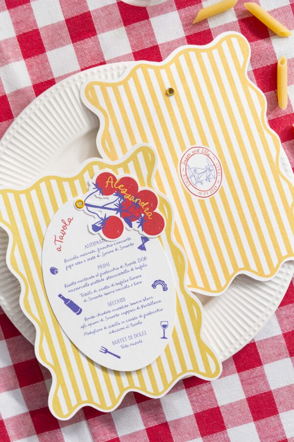 Menu con Segnaposto La Dolce Vita