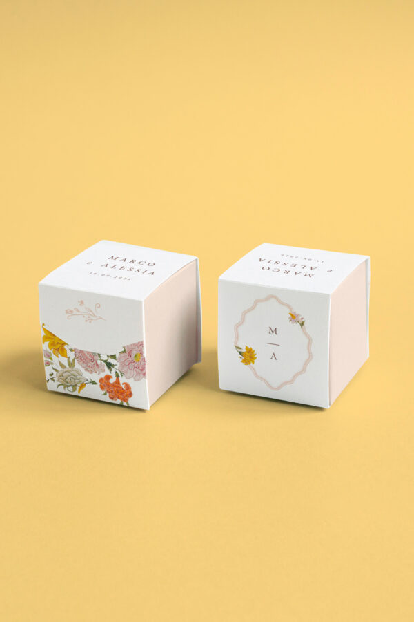 Scatolina Portaconfetti Bicolore Simple Cassandra