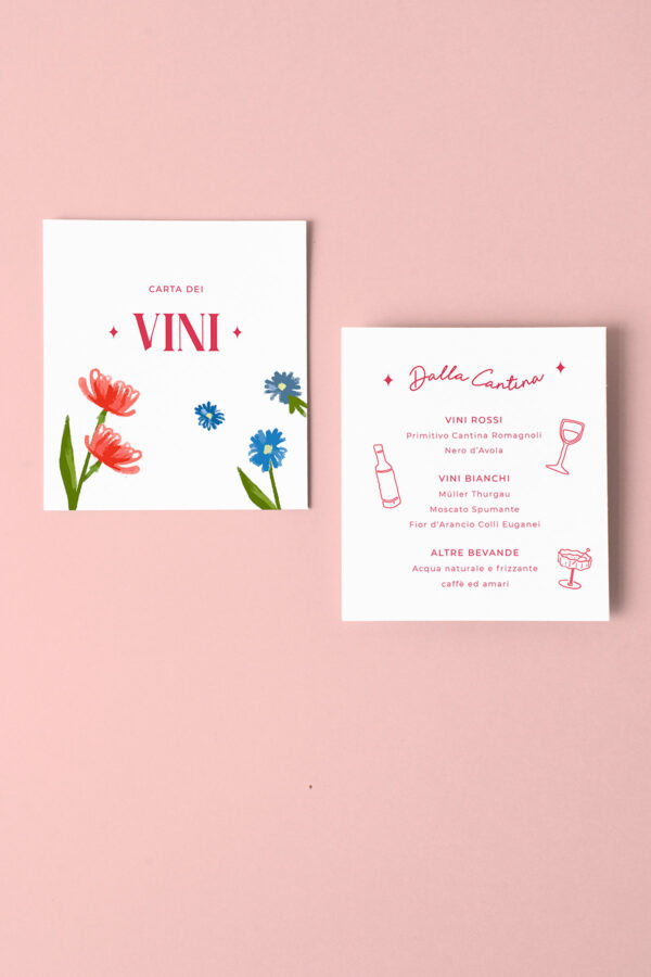 Menu Carta dei Vini delia