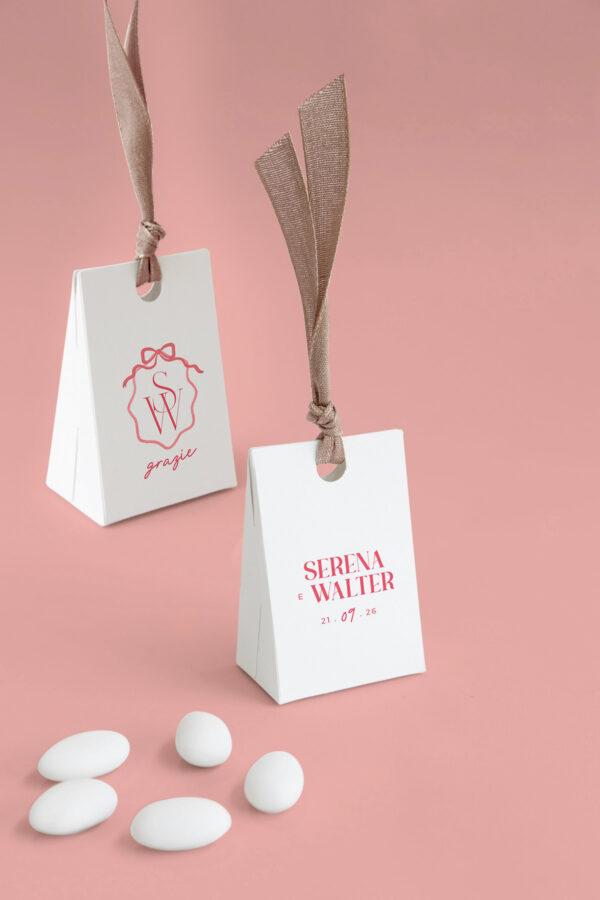 Scatolina Portaconfetti Triangolare delia