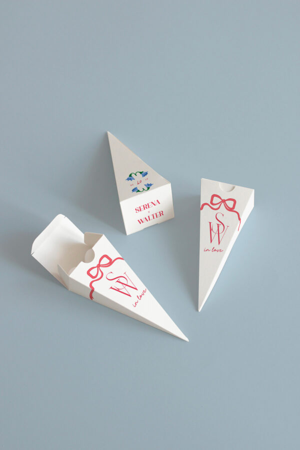 Cono Portariso A Piramide Stampato delia