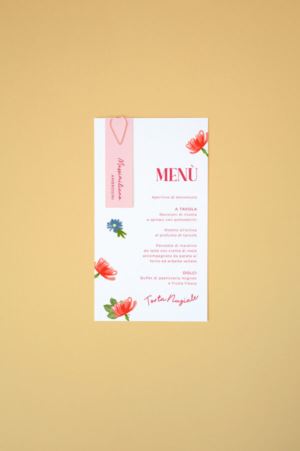 Menu con Segnaposto delia