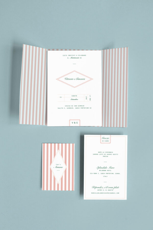 Partecipazione Trasparente Cofanetto Semplice Wish you were here