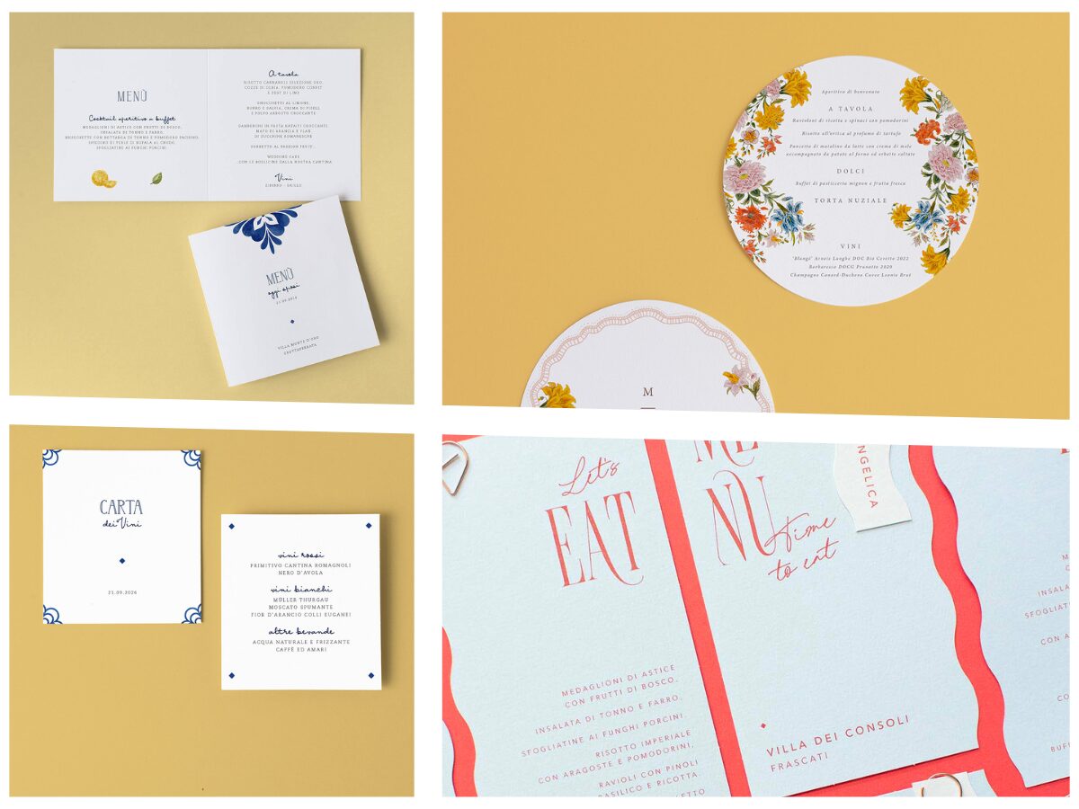 menù di nozze impeccabile Pop the Question