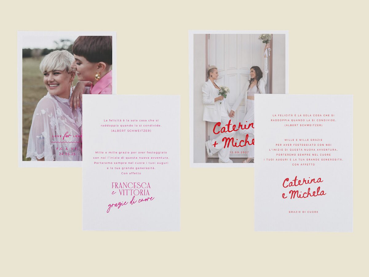 inviti per matrimonio civile e LGBTQ+