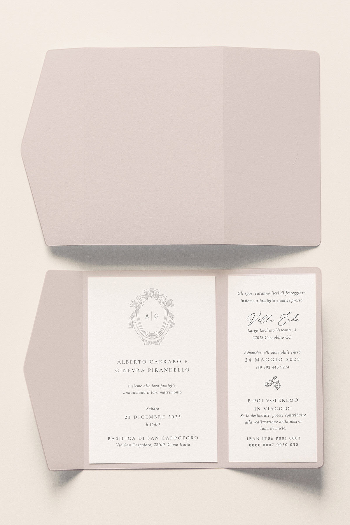 Partecipazione Nozze Cofanetto Easy Abigail