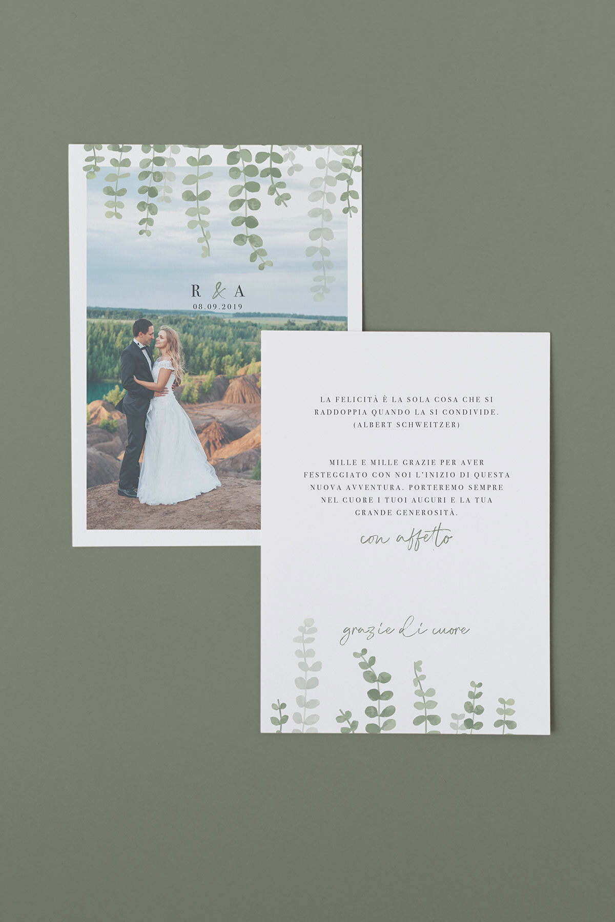 Biglietto Di Ringraziamento Fotografico Edera