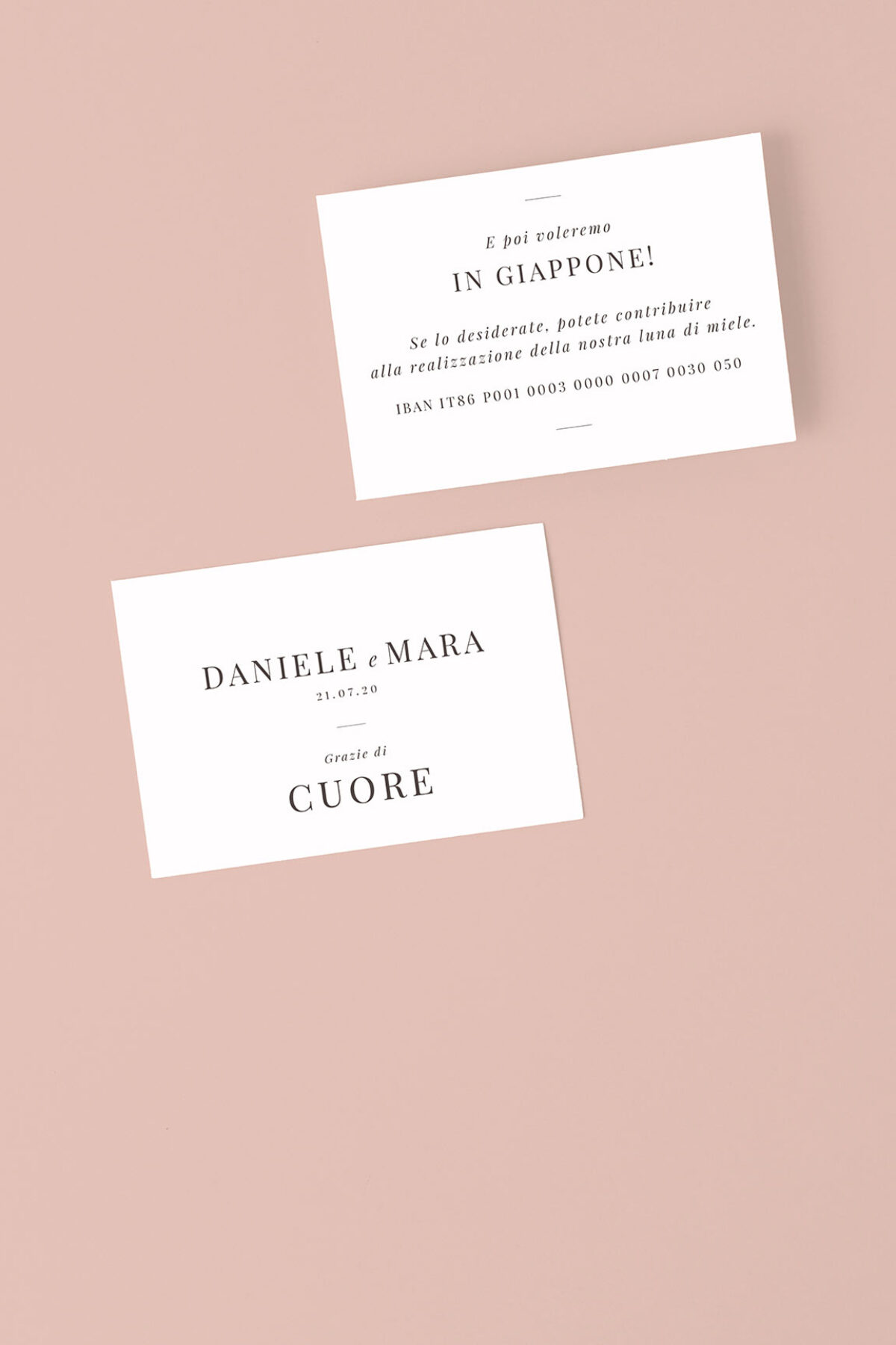 Biglietto Separato Blush