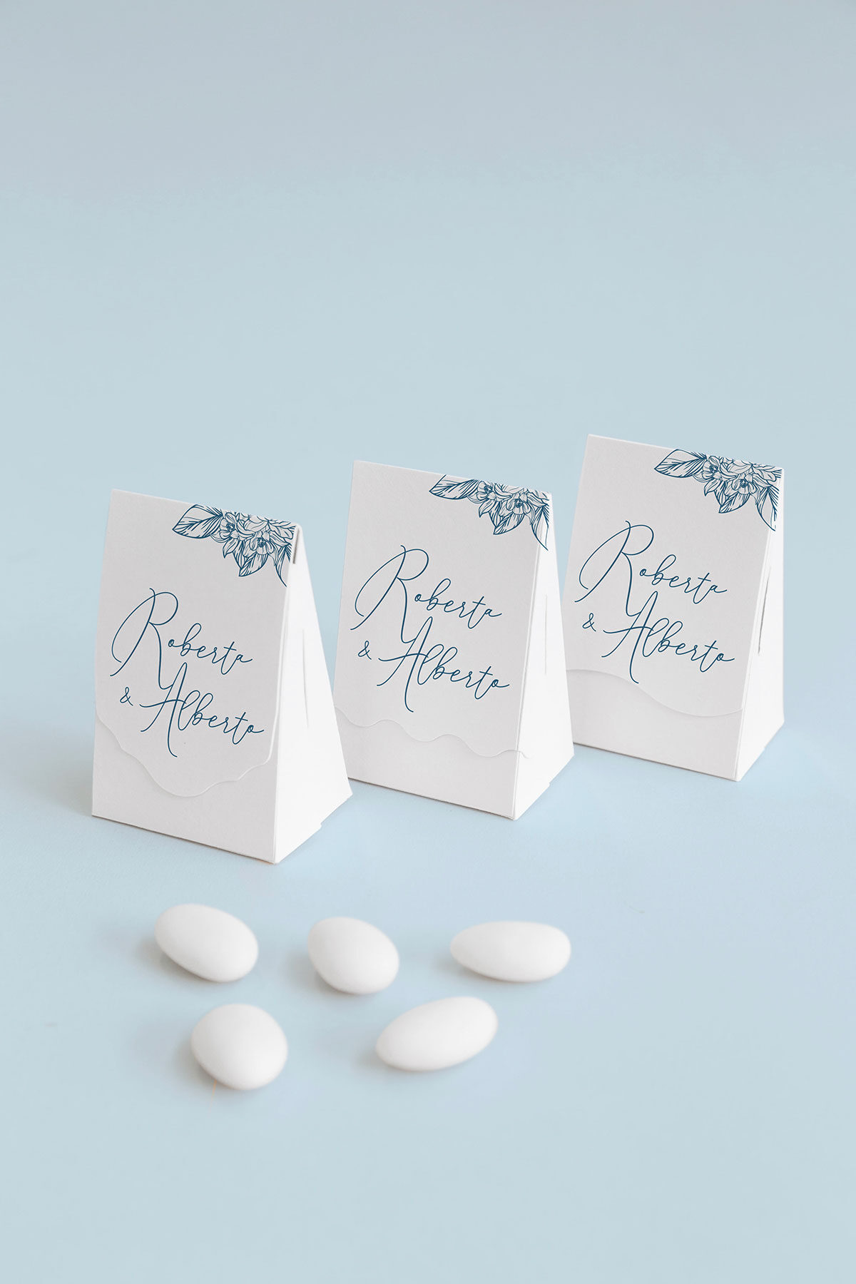 Scatolina confetti Onda Blu Vintage