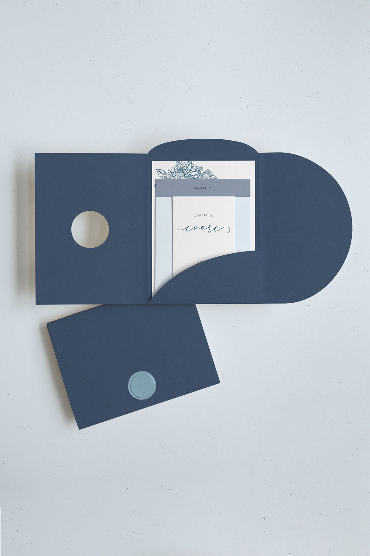 Cofanetto Rounded Blu Vintage