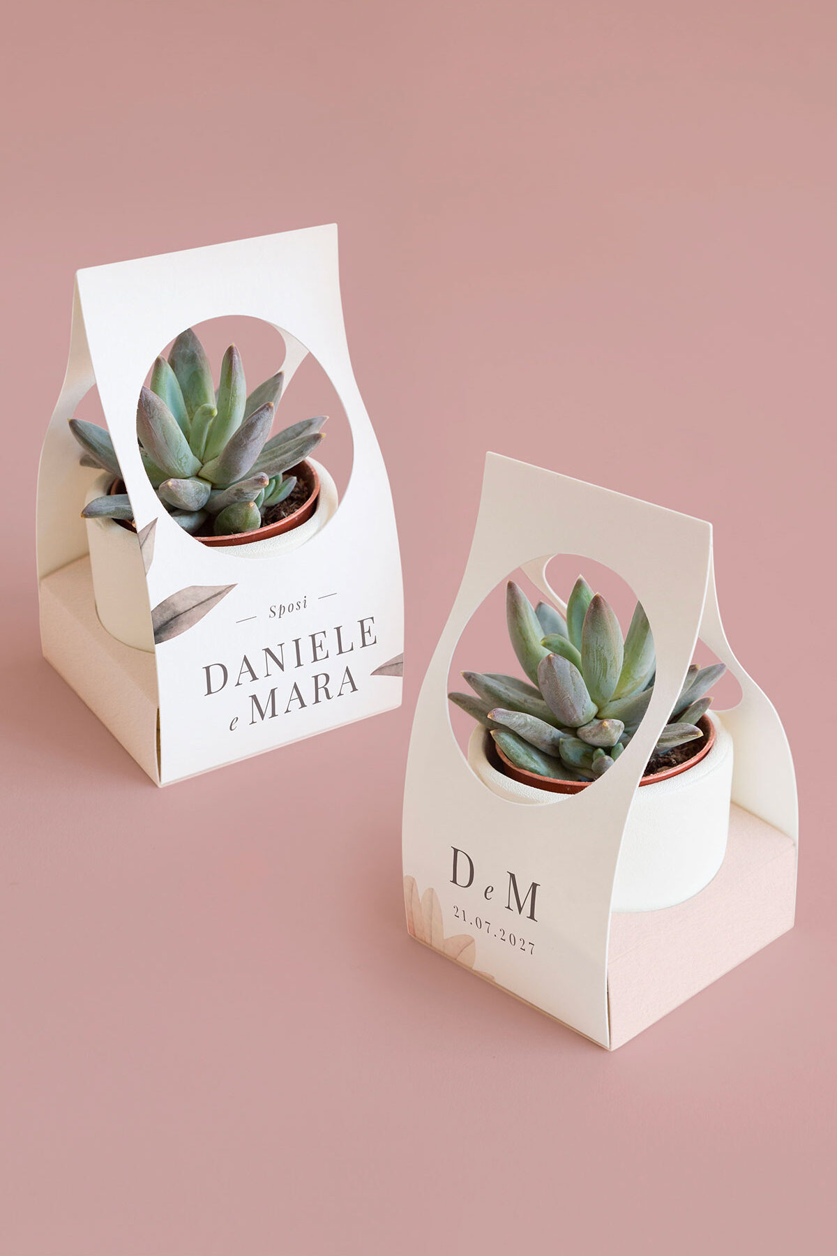 Scatolina per Piantina Personalizzata Blush