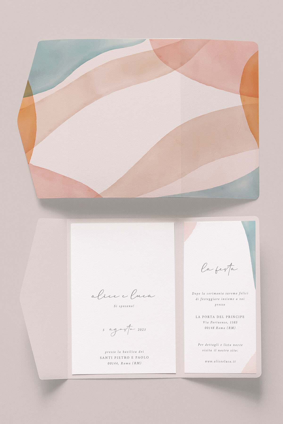 Partecipazione Nozze Cofanetto Easy Brush