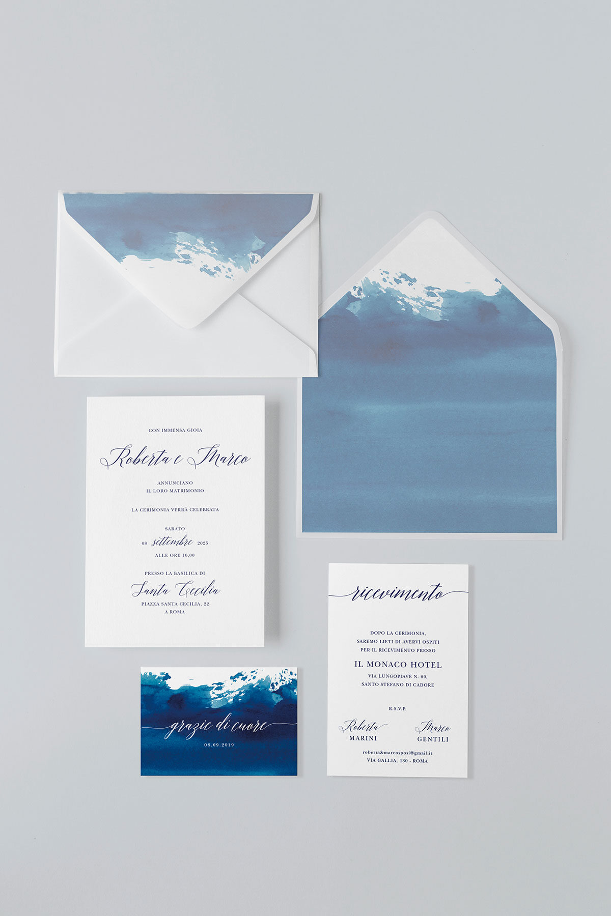 Partecipazione Vellum con Liner Acqua