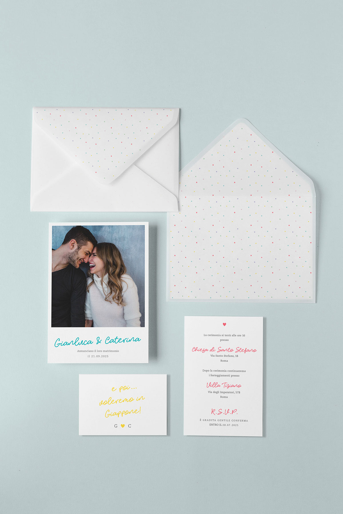 Partecipazione Vellum con Liner Polaroid
