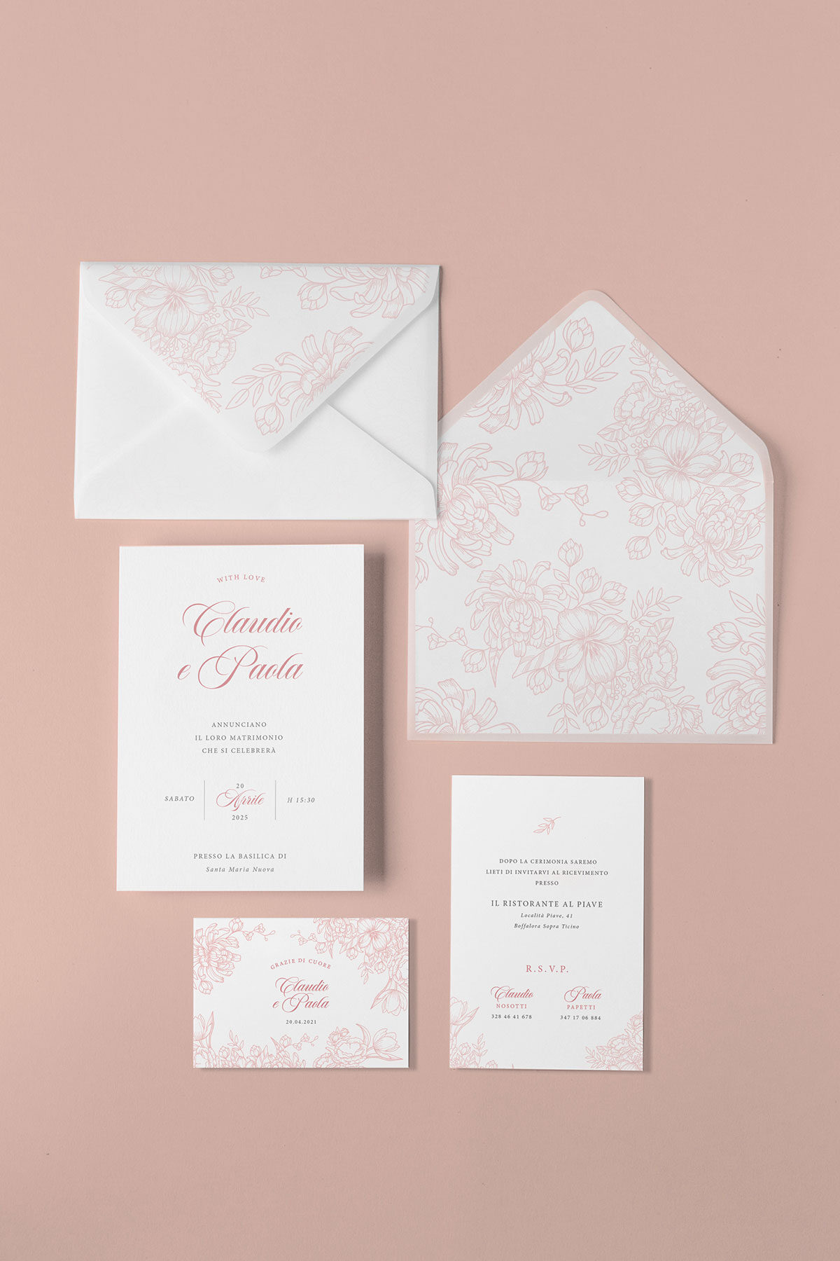 Partecipazione Vellum con Liner Provenza