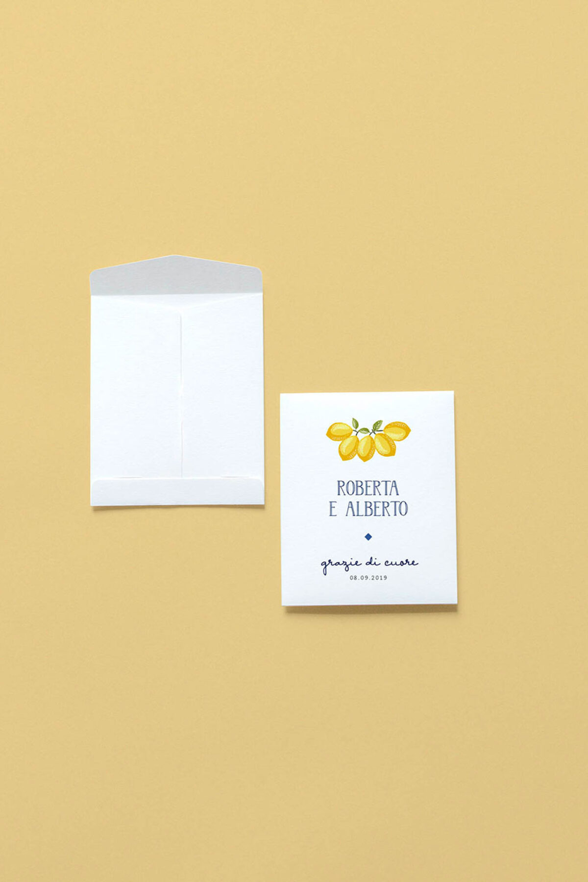 Bustina Porta Semi Stampata Limoni