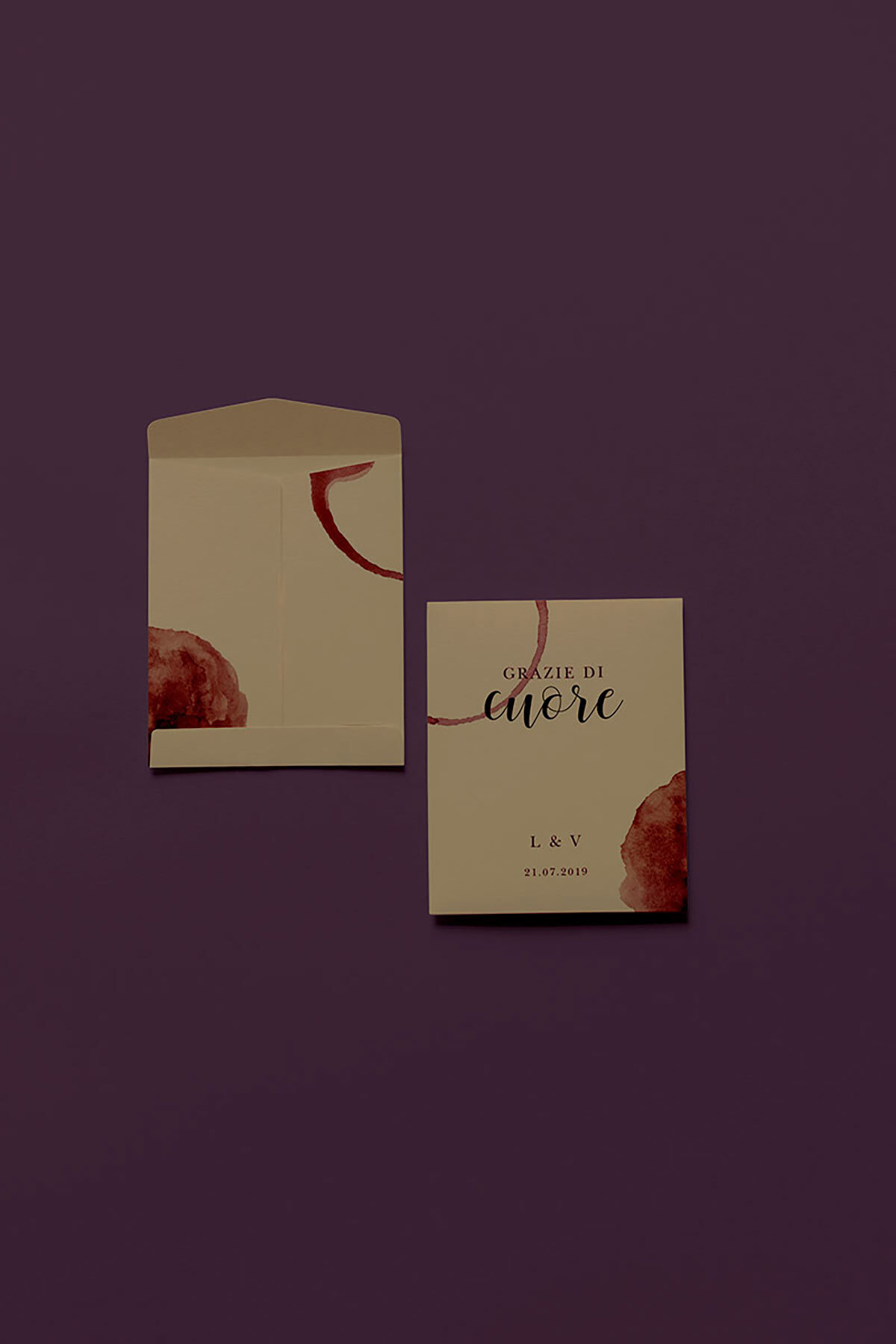 Bustina Porta Semi Stampata Vino
