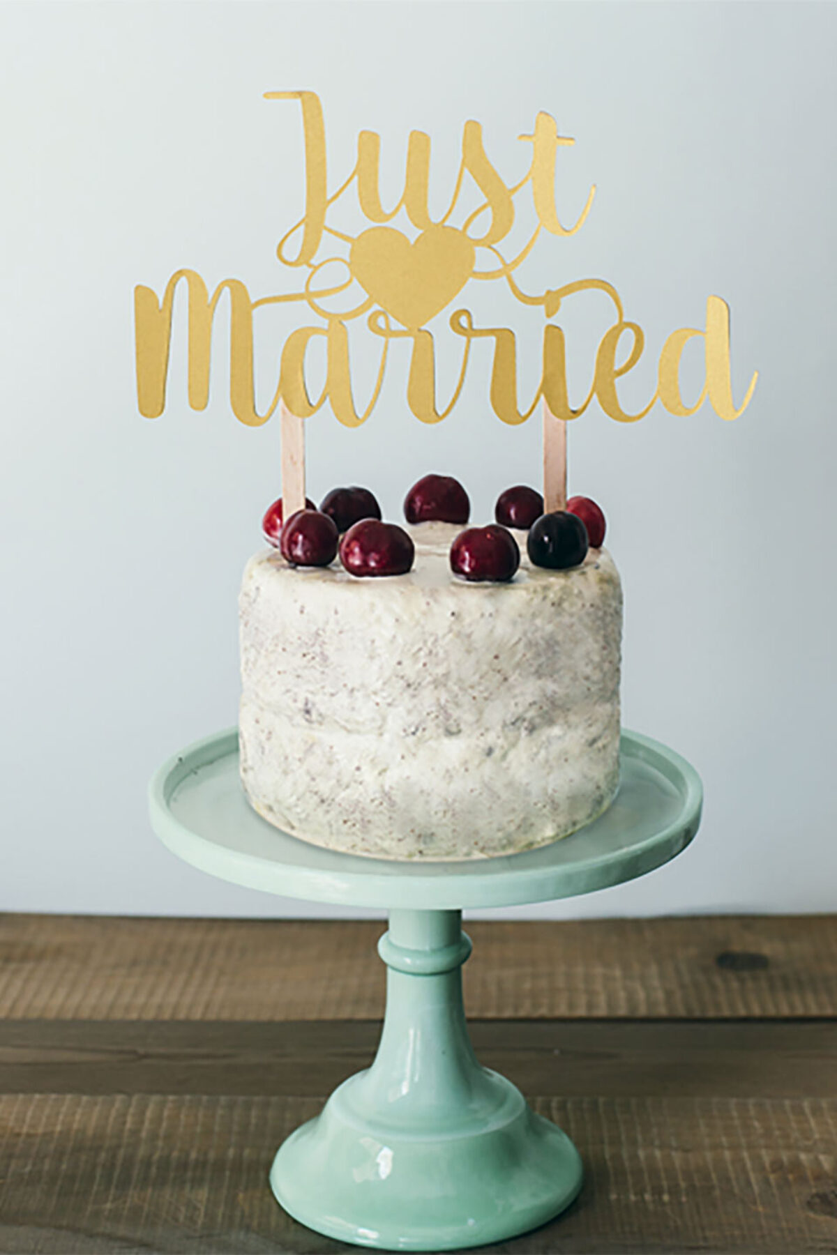 Cake Topper Scritta Intagliata