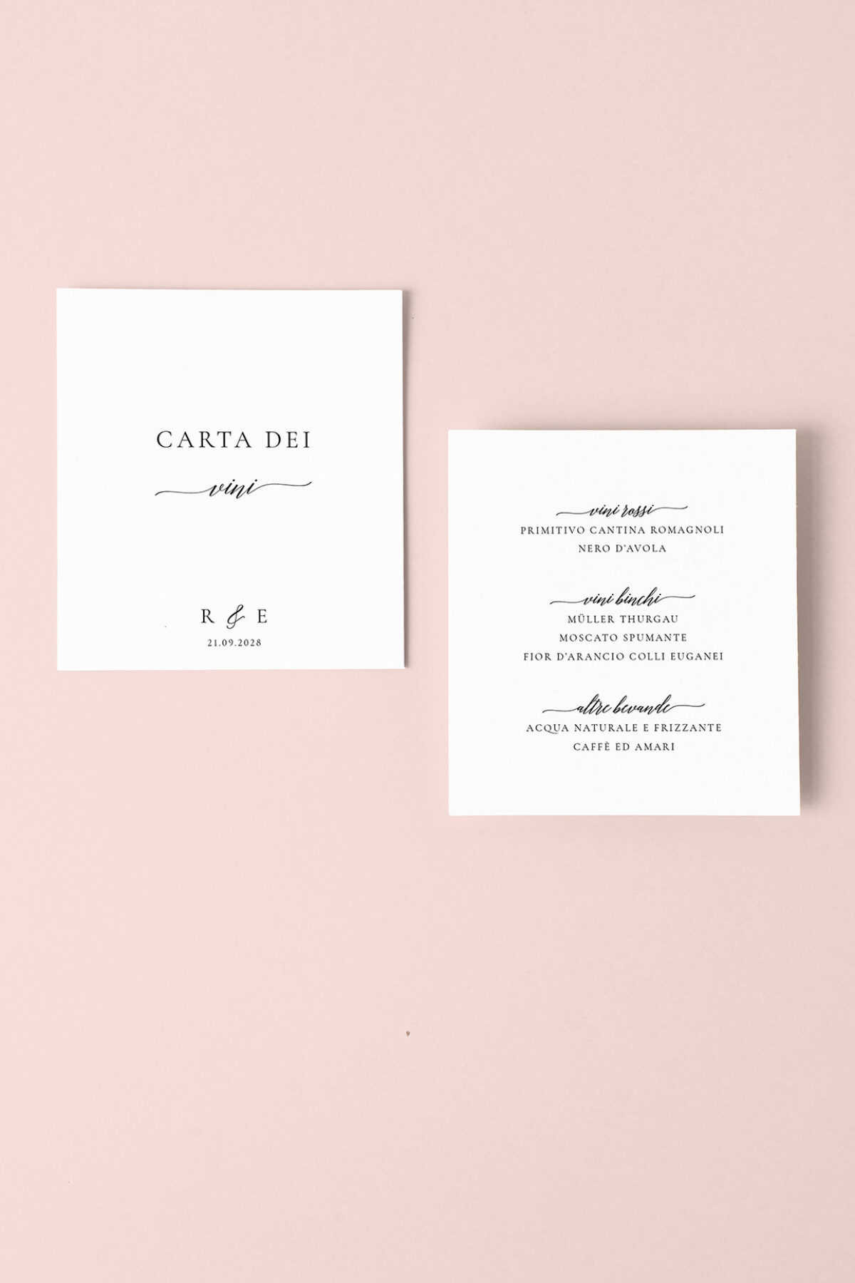 Menu Carta dei Vini Chiara