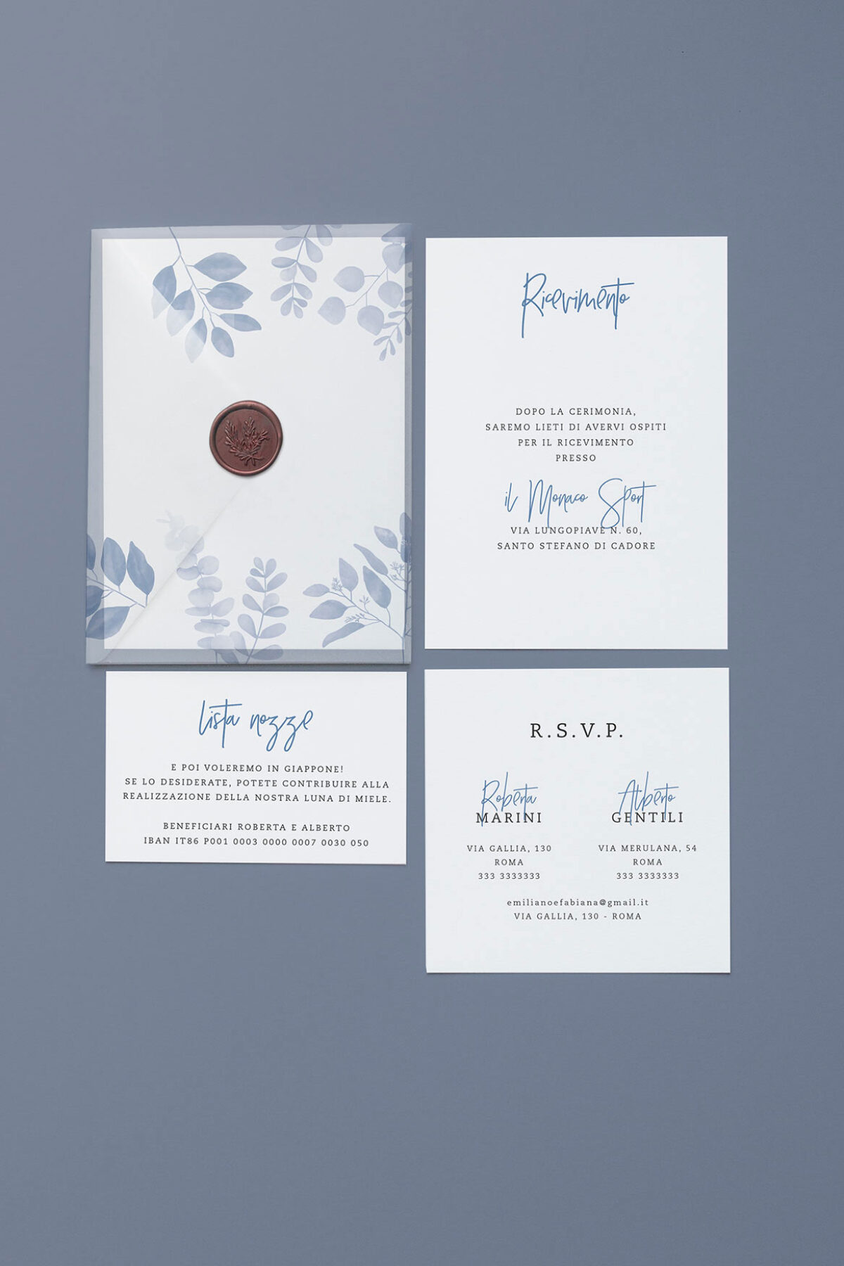 Pocket Fold Trasparente Rametti Blu