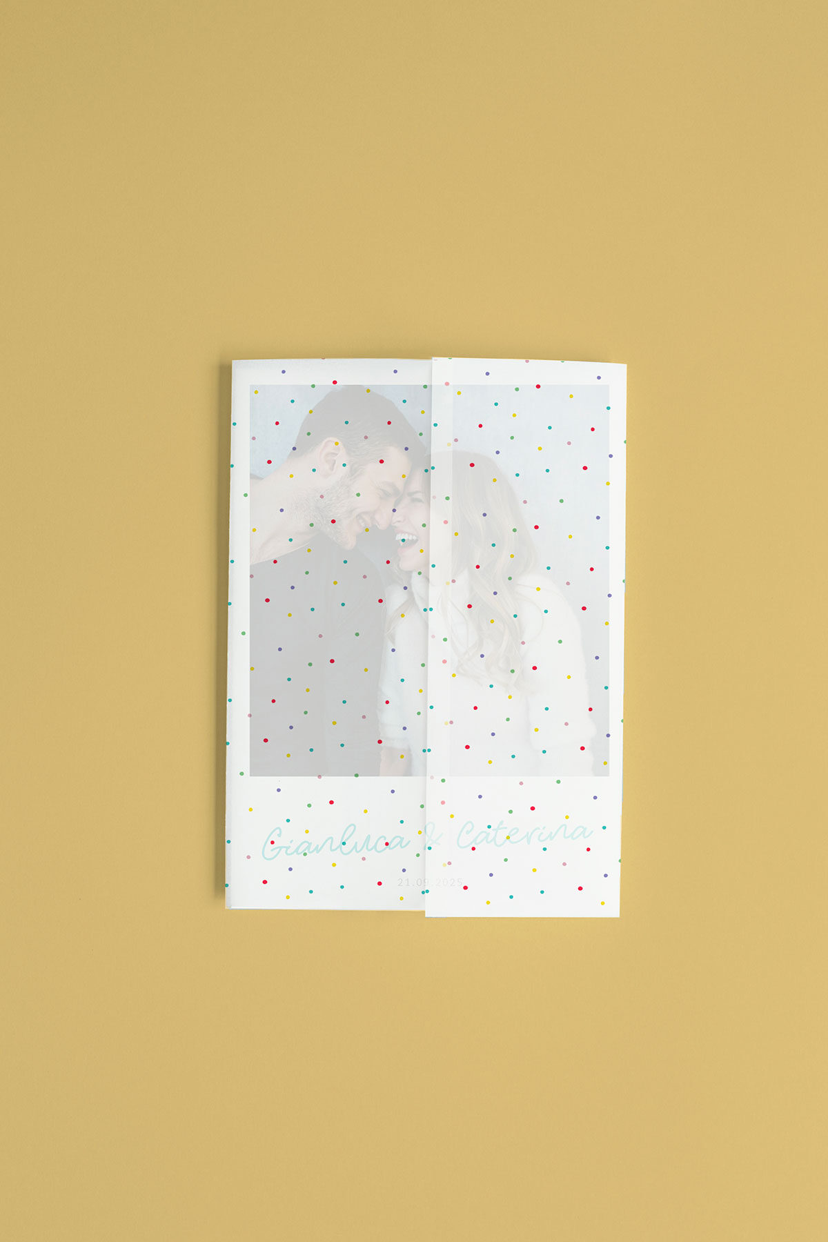 Partecipazione Trasparente Cofanetto Semplice Polaroid