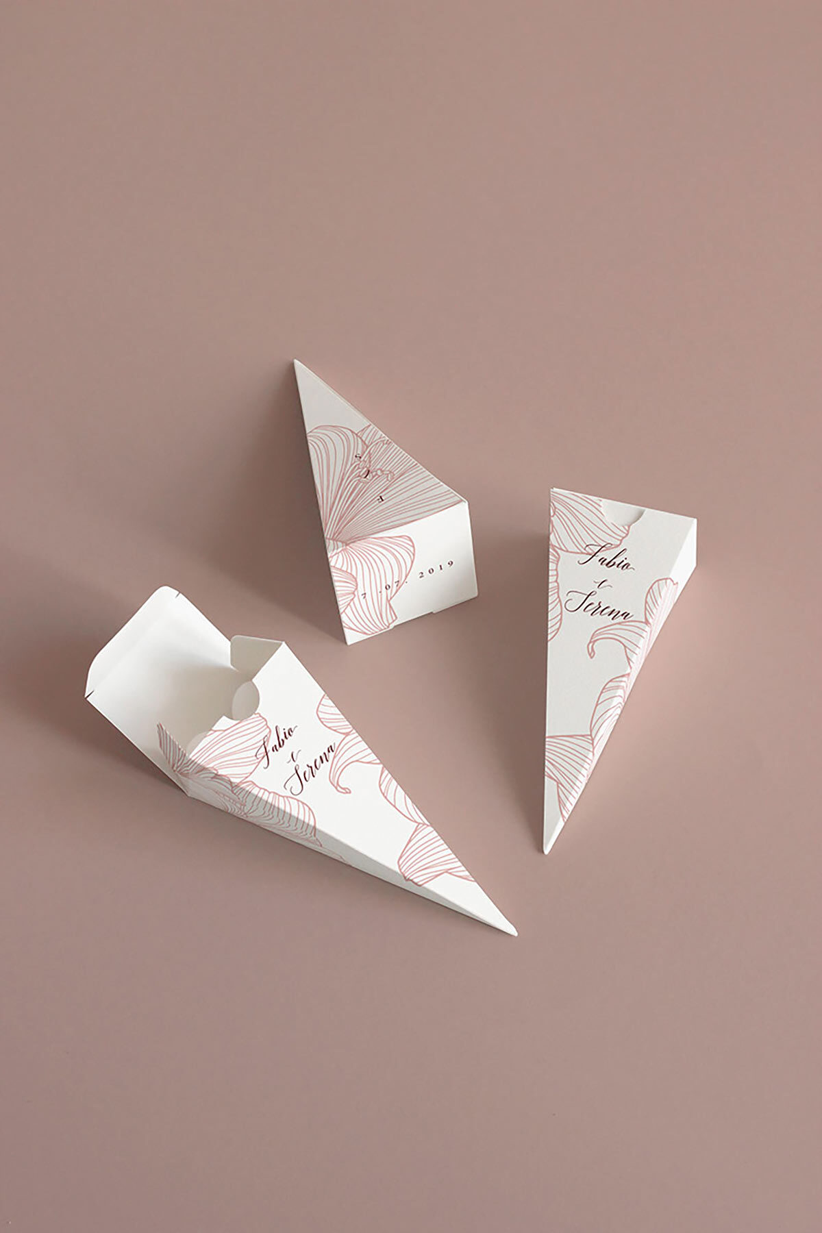 Cono Portariso A Piramide Stampato New Elegance