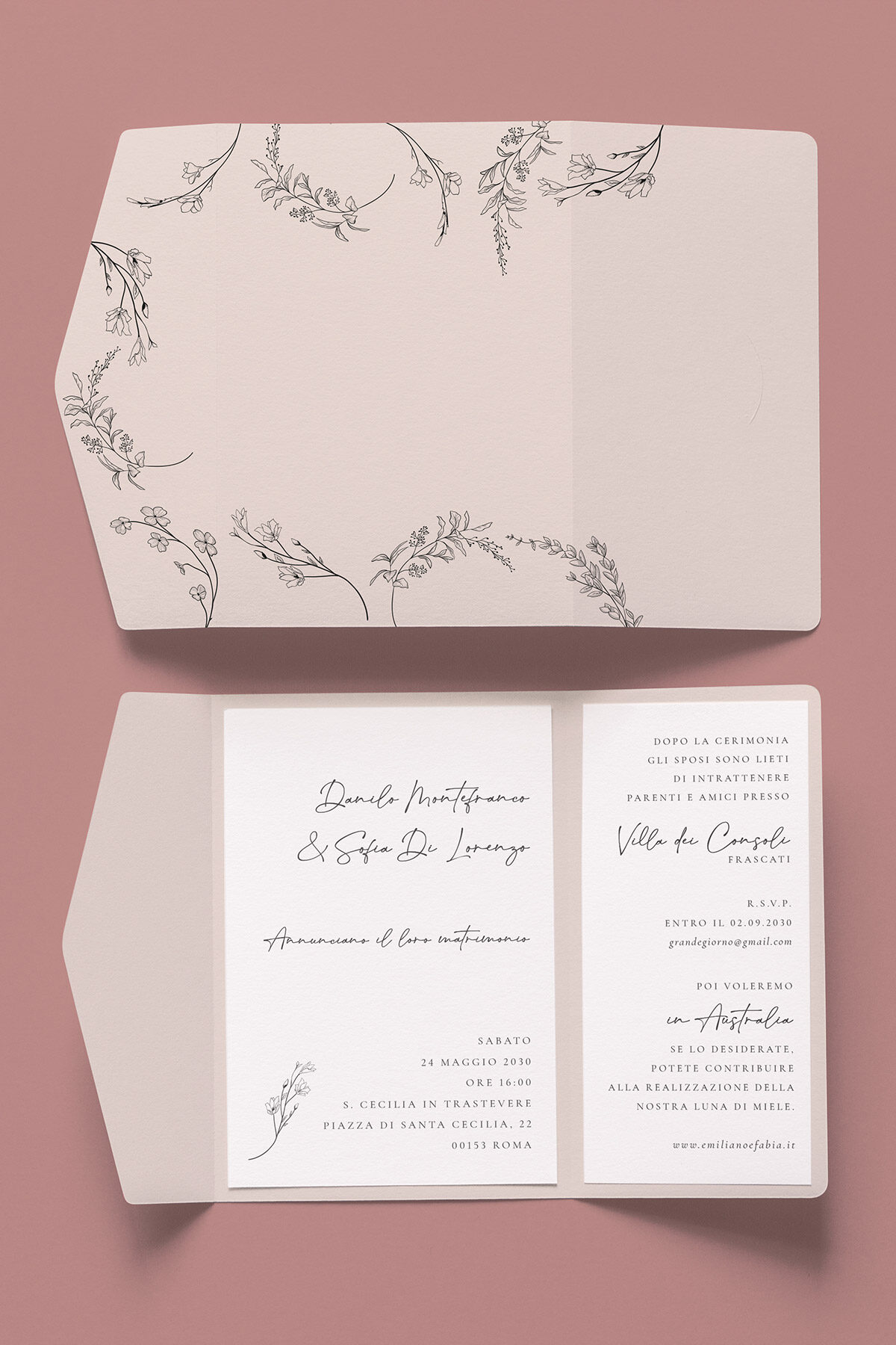 Partecipazione Nozze Cofanetto Easy Cotone