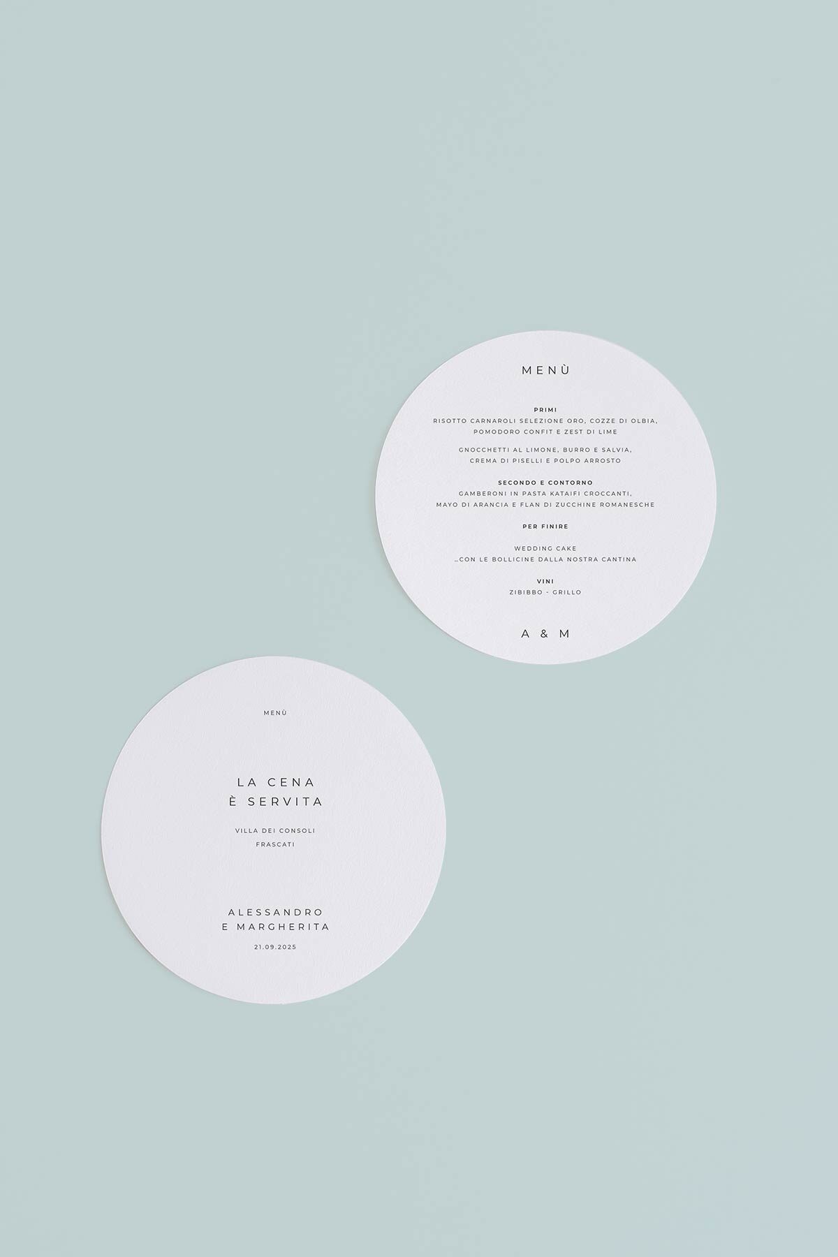 Menu Tondo Cucito