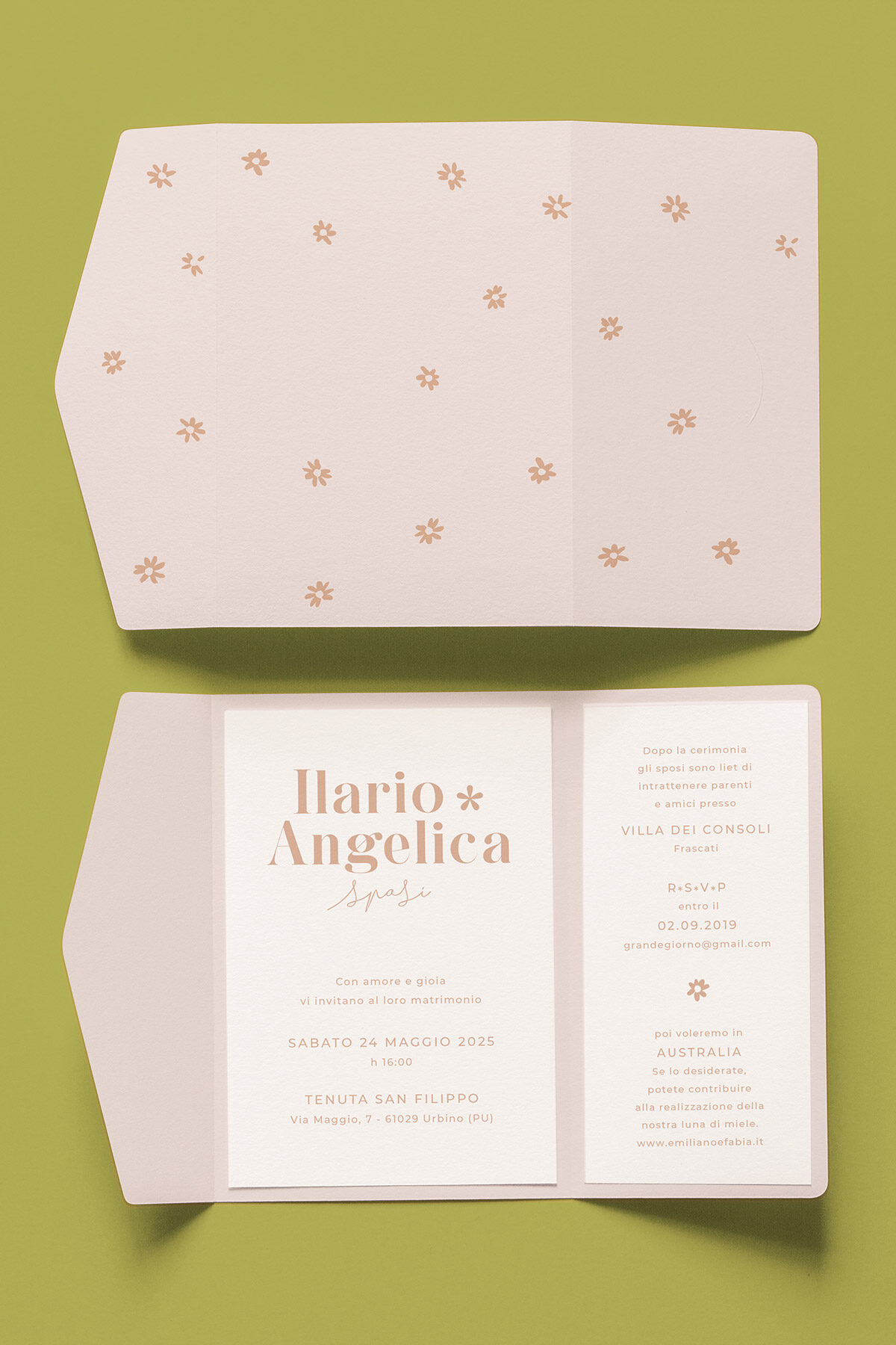 Partecipazione Nozze Cofanetto Easy Daisy