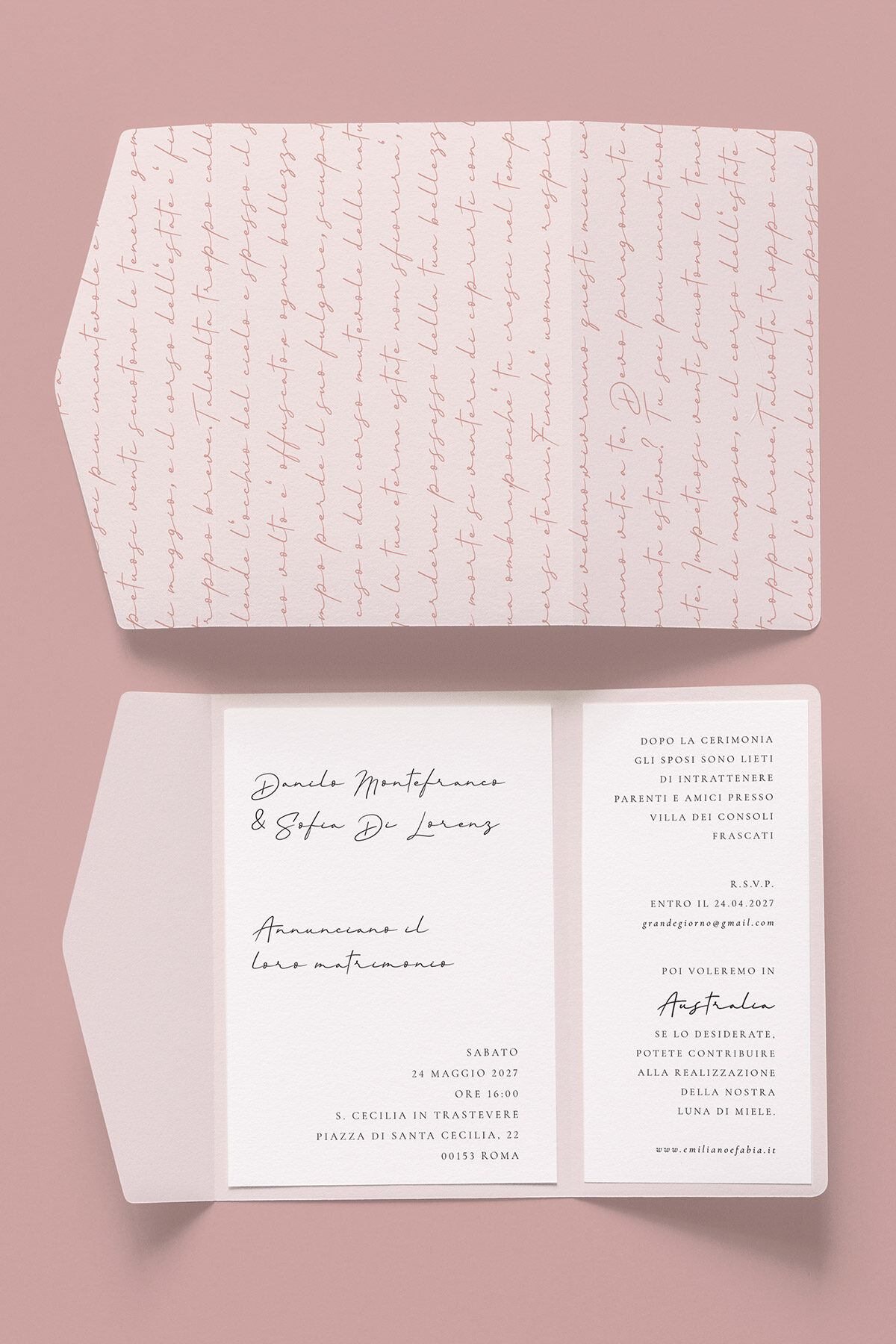 Partecipazione Nozze Cofanetto Easy Dear Diary