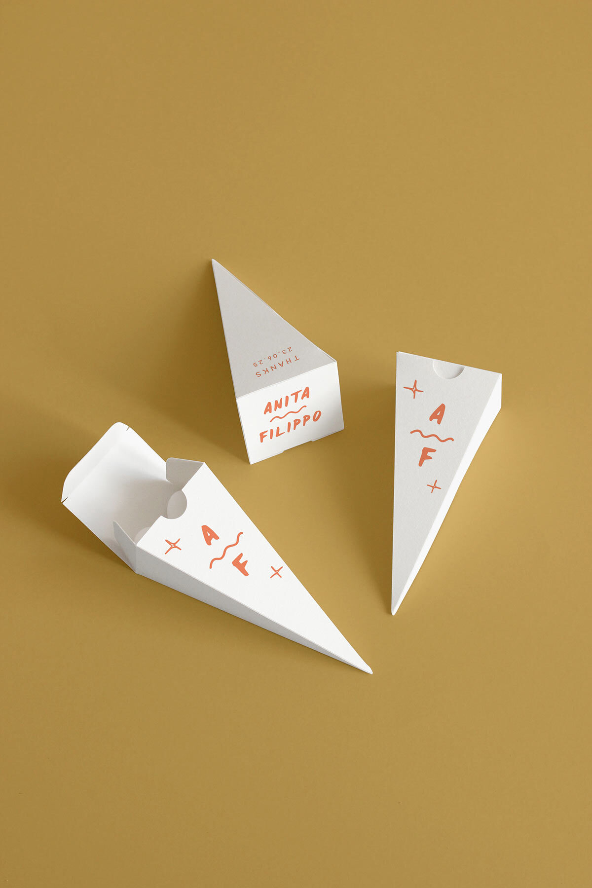 Cono Portariso A Piramide Stampato Frida