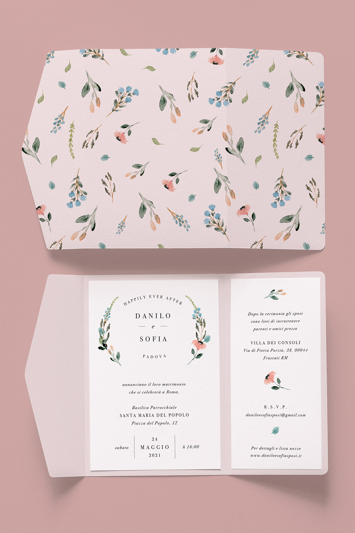 Partecipazione Nozze Cofanetto Easy Garden