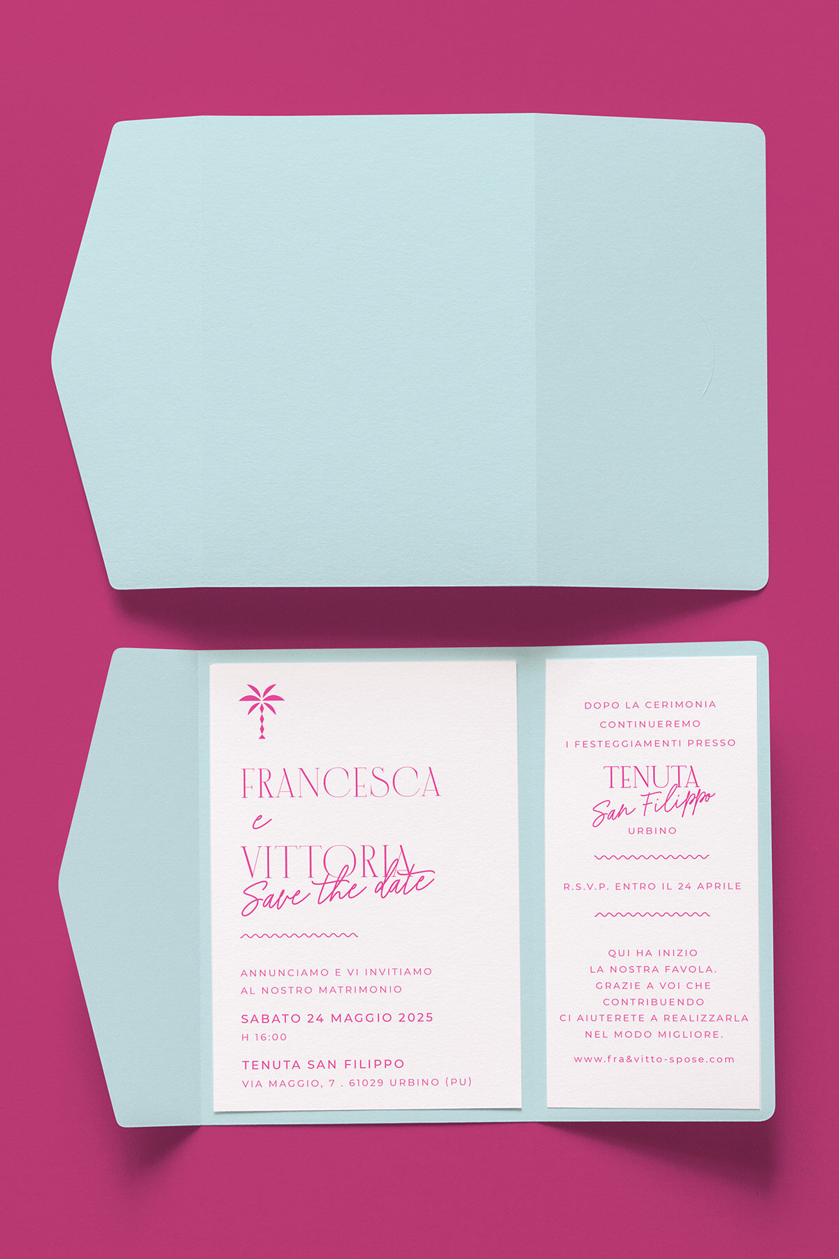 Partecipazione Nozze Cofanetto Easy Malibu