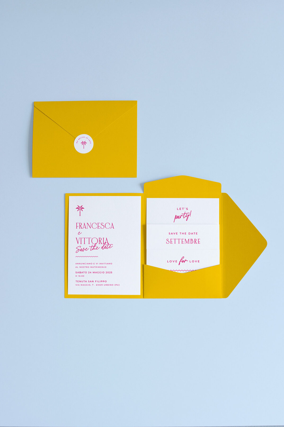 Partecipazione Cofanetto Pocket Fold Malibu