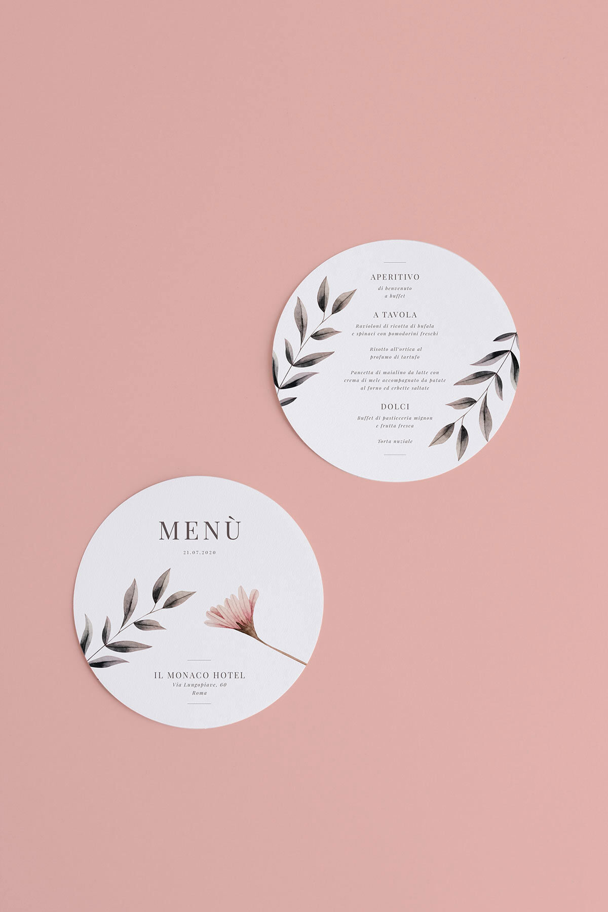 Menu Tondo Blush